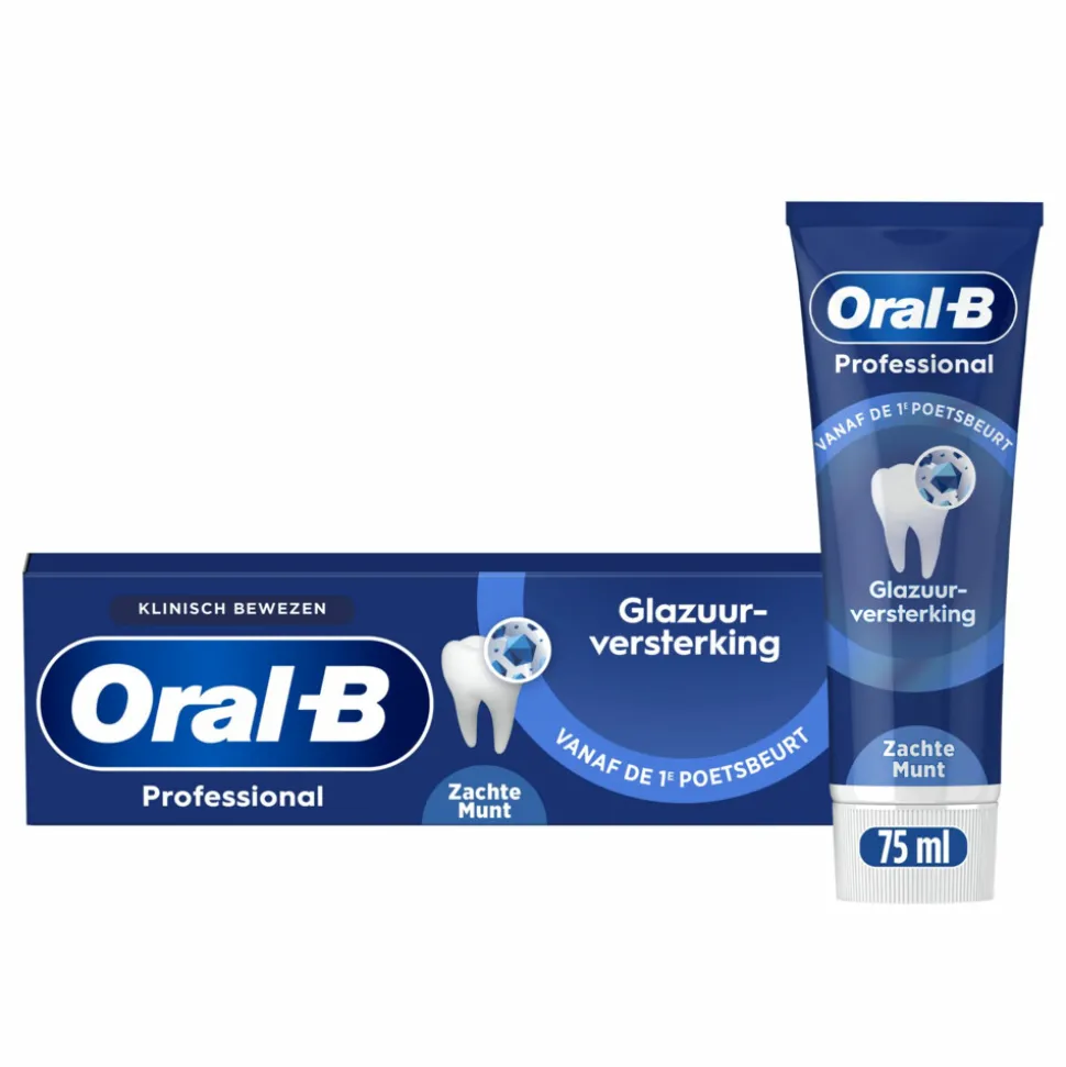 12x Oral-B Tandpasta Professional Glazuurversterkend Reiniging Munt 75 ml
