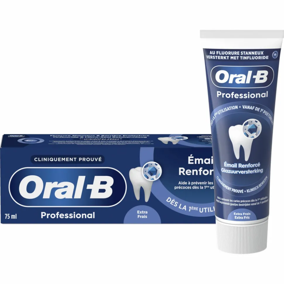 12x Oral-B Tandpasta Professional Glazuurversterkend Extra Fris 75 ml