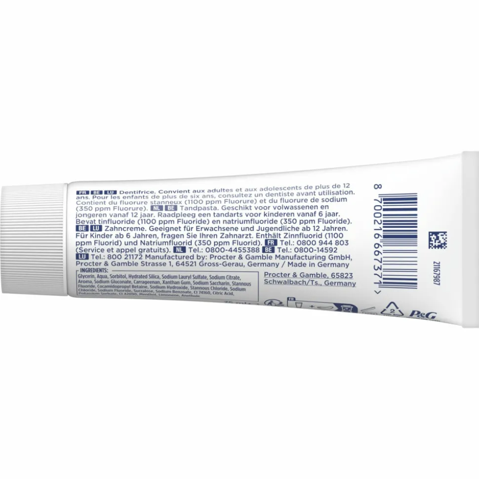 12x Oral-B Tandpasta Professional Glazuurversterkend Extra Fris 75 ml