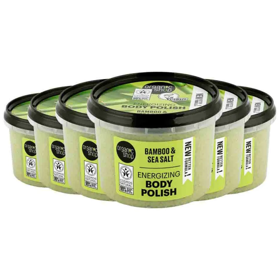 6x Organic Shop Body Polish Bamboo 250 ml