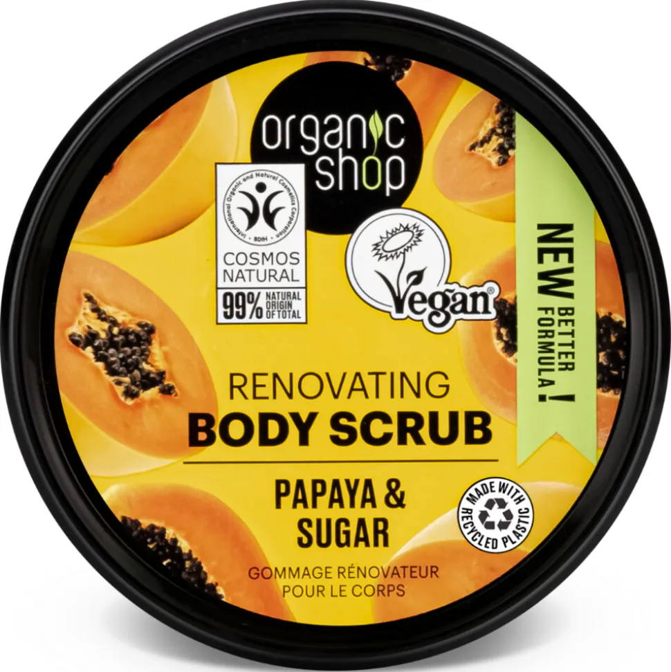 6x Organic Shop Body Scrub Papaya 250 ml