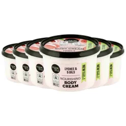 6x Organic Shop Nourishing Bodycrème Lychee 250 ml