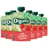 6x Organix Knijpfruit 12+m Appel Aardbei & Quinoa 100 gr