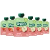 6x Organix Knijpfruit 4+m Appel & Aardbei 90 gr