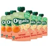 6x Organix Knijpfruit 12+m Havermout Abrikoos & Banaan 100 gr