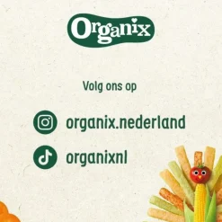 6x Organix Knijpfruit 12+m Haver Appel & Banaan 100 gr
