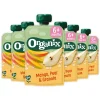 6x Organix Knijpfruit 6+m Mango Peer & Granola 100 gr