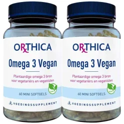 2x Orthica Omega 3 Vegan 60 softgels