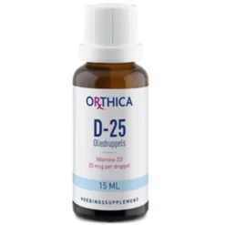 2x Orthica Vitamine D-25 Oliedruppels 15 ml