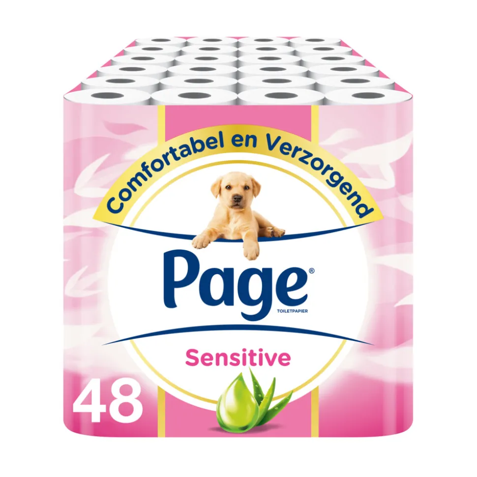 3x Page Toiletpapier Sensitive Aloe Vera 3-laags 16 stuks
