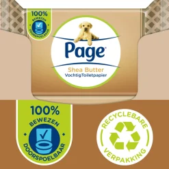 12x Page Vochtig Toiletpapier Shea Butter 38 stuks