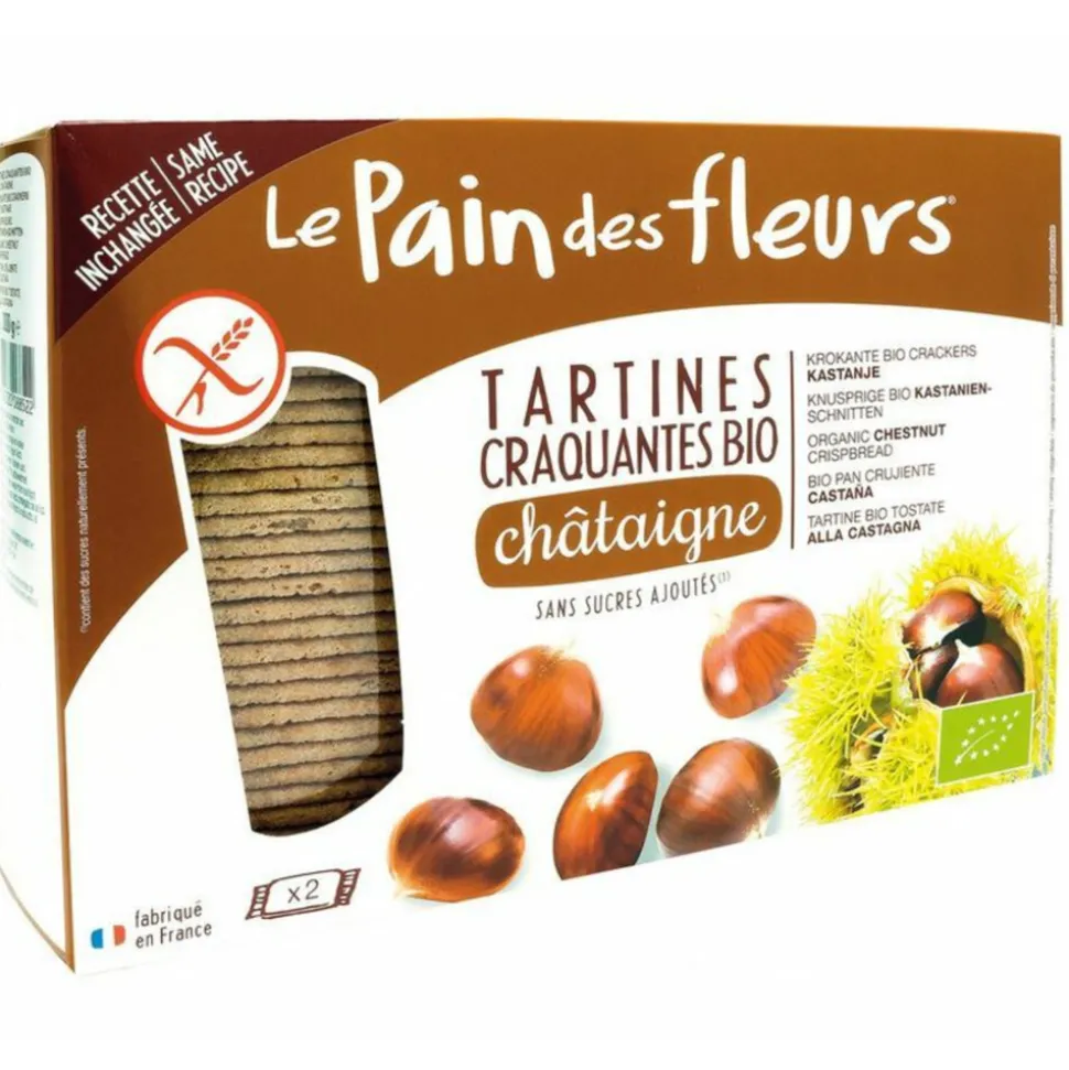 3x Pain fleur Kastagne Cracker Bio 300 gr