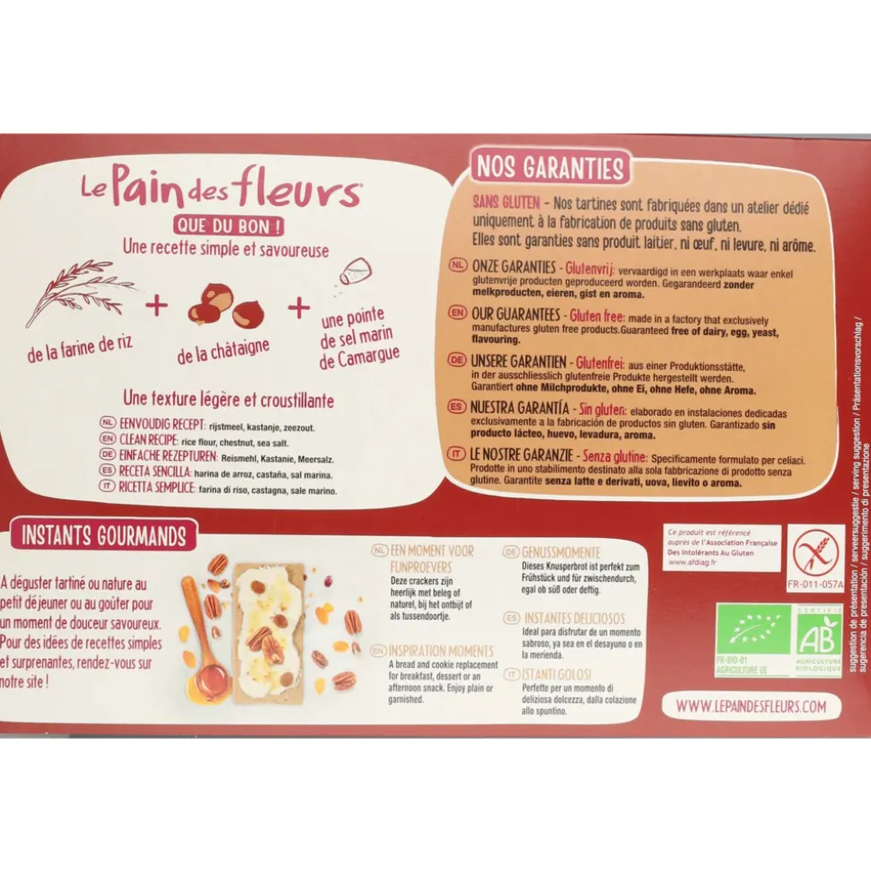 3x Pain fleur Kastagne Cracker Bio 300 gr