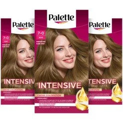3x Palette Intensive Oil-Care Color Haarkleuring 500 Donkerblond