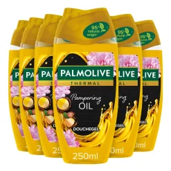 6x Palmolive Douchegel Thermal Pampering Oil 250 ml