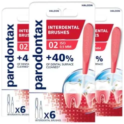 3x Parodontax Interdentale Ragers Size 2 6 stuks
