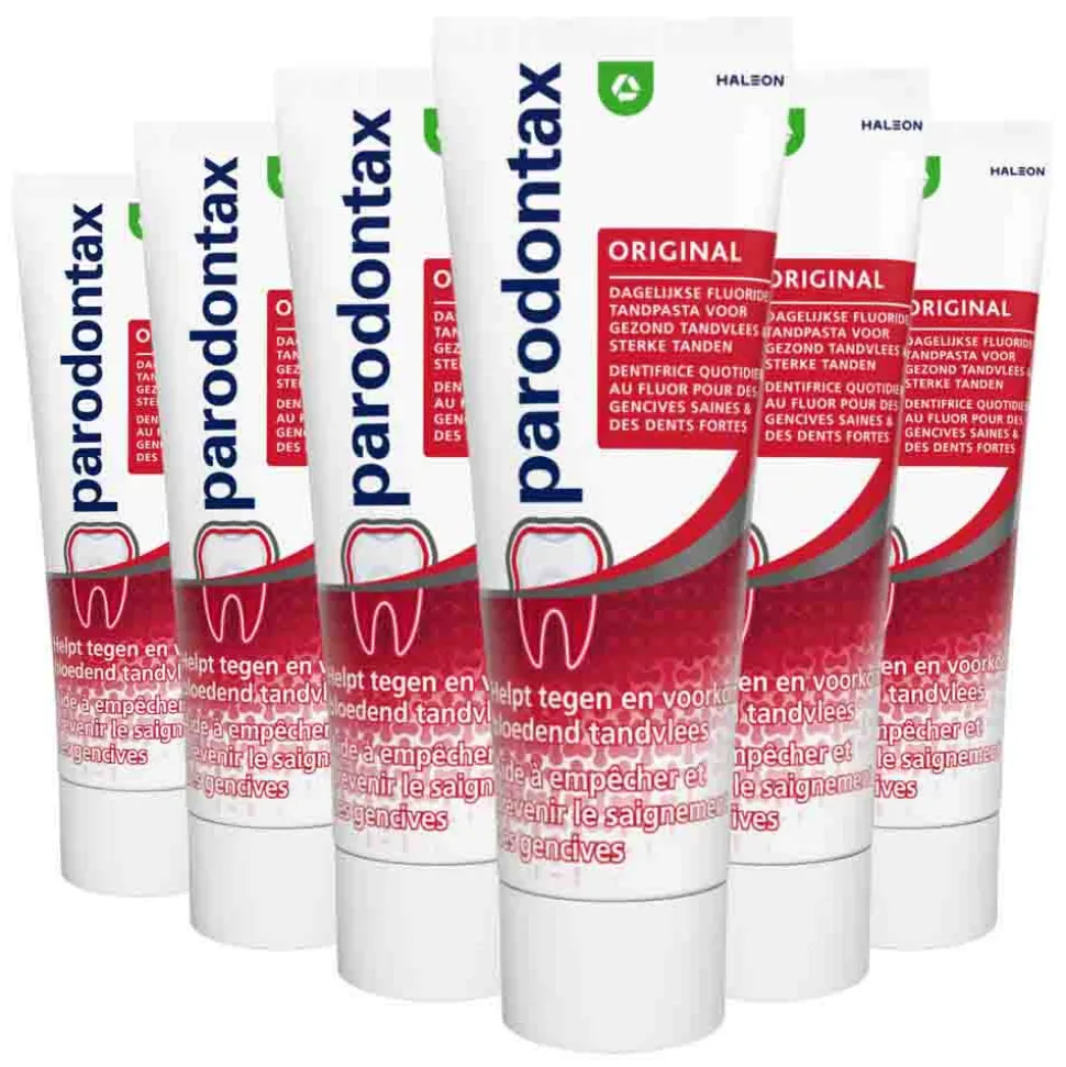 6x Parodontax Tandpasta bij Bloedend Tandvlees Original 75 ml