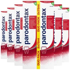 6x Parodontax Tandpasta bij Bloeden Tandvlees Original 2 x 75 ml