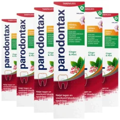 6x Parodontax Tandpasta Herbal Twist 75 ml