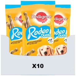 10x Pedigree Rodeo Kauwsticks Duo Hondensnacks Kip & Bacon 123 gr