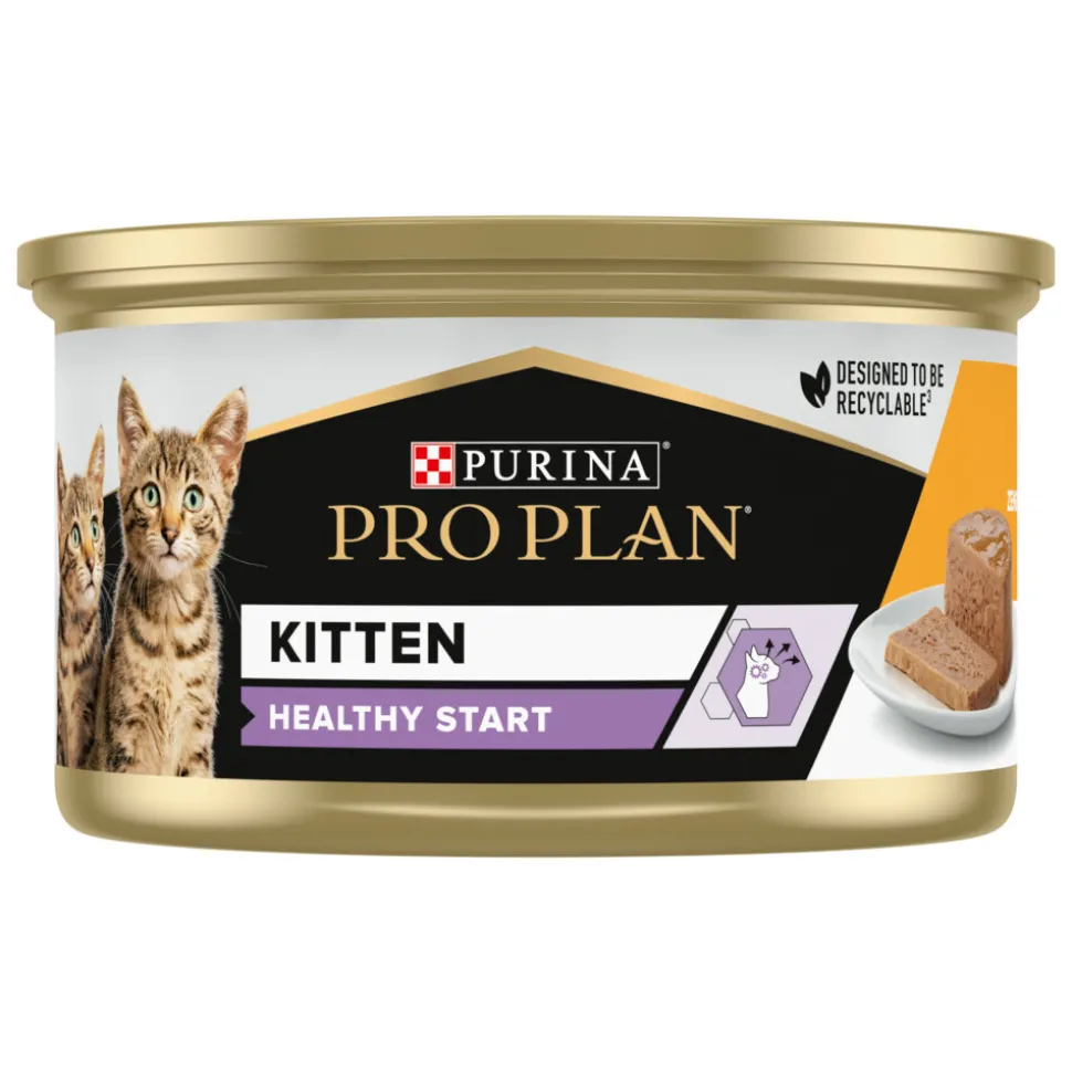 24x Pro Plan Cat Blik Mousse Kitten Kip 85 gr