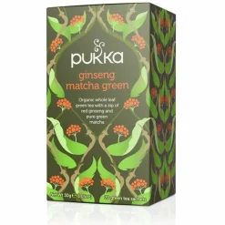 3x Pukka Thee Ginseng Matcha Green 20 stuks