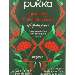 3x Pukka Thee Ginseng Matcha Green 20 stuks