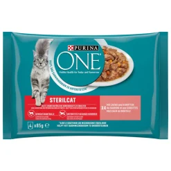 12x Purina ONE One Pouch Sterilcat Adult Zalm 4 x 85 gr