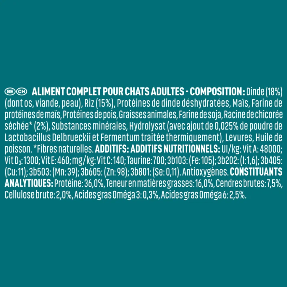 4x Purina ONE Sensitive Kalkoen 800 gr