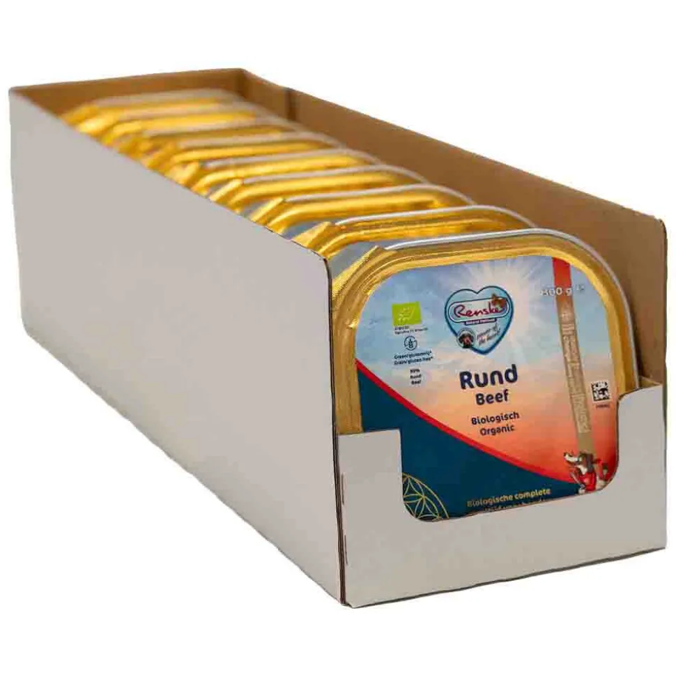 9x Renske Bio Vers Gestoomd Hondenvoer Nat Rund 300 gr