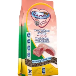 8x Renske Super Premium Kitten Kattenvoer Kalkoen & Kip 400 gr