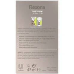 6x Rexona Deodorant Stick Cream Maximum Protection Stress Control 45 ml