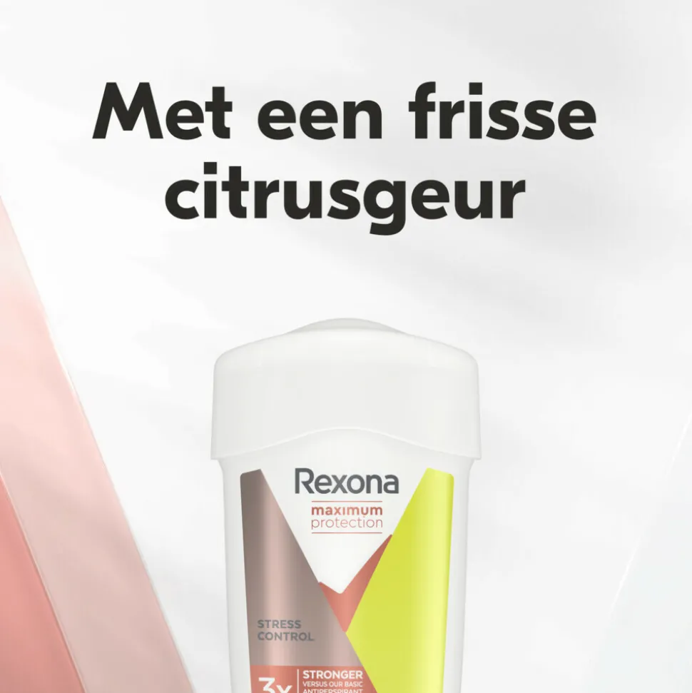 6x Rexona Deodorant Stick Cream Maximum Protection Stress Control 45 ml