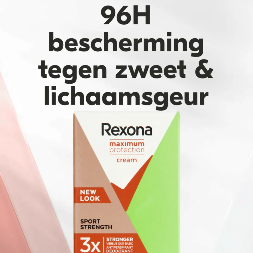 6x Rexona Deodorant Stick Cream Maximum Protection Sport Strength 45 ml