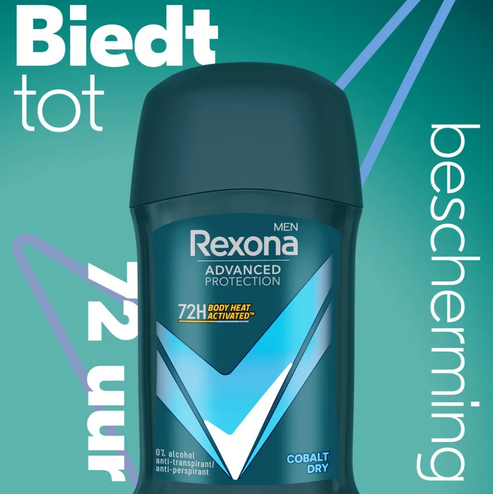 6x Rexona Men Deodorant Stick Advanced Protection Cobalt Dry 50 ml