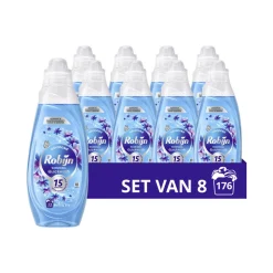 8x Robijn Advanced Quickwash Vloeibaar Wasmiddel Morning Dew 22 Wasbeurten 837 ml