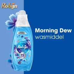 8x Robijn Advanced Quickwash Vloeibaar Wasmiddel Morning Dew 22 Wasbeurten 837 ml