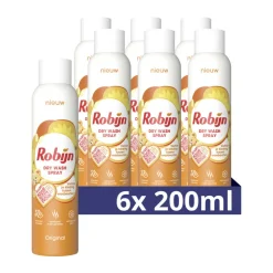 6x Robijn Dry Wash Spray Original 200 ml