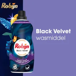 4x Robijn Klein & Krachtig Wasmiddel Black Velvet 39 Wasbeurten 1,19 liter