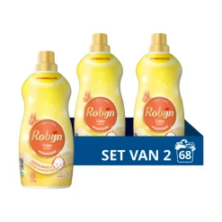 2x Robijn Klein & Krachtig Wasmiddel Zwitsalgeur 34 Wasbeurten 1,19 liter
