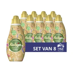 8x Robijn Klein & Krachtig Wasmiddel Bohemian Blossom 19 Wasbeurten 665 ml