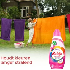 8x Robijn Klein & Krachtig Wasmiddel Pink Sensation 19 Wasbeurten 665 ml