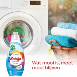 8x Robijn Klein & Krachtig Wasmiddel Morgenfris Color 19 Wasbeurten 665 ml