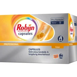 6x Robijn Professional Wasmiddel Capsules Color 46 capsules