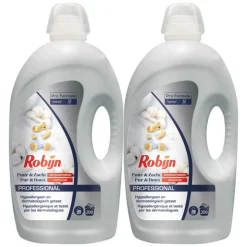 2x Robijn Professional Wasverzachter Puur & Zacht - 200 Wasbeurten Pro Formula 5 liter