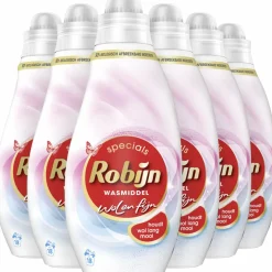 6x Robijn Vloeibaar Wasmiddel Wol & Fijn 18 Wasbeurten 720 ml