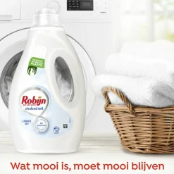6x Robijn Vloeibaar Wasmiddel Stralend Wit 20 Wasbeurten 1 liter
