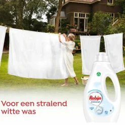 6x Robijn Vloeibaar Wasmiddel Stralend Wit 20 Wasbeurten 1 liter