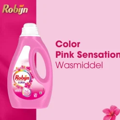 6x Robijn Vloeibaar Wasmiddel Color Pink Sensation 20 Wasbeurten 1 liter