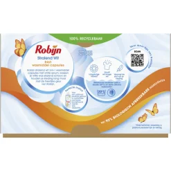 4x Robijn Wascapsules 3-in-1 Stralend Wit 15 stuks